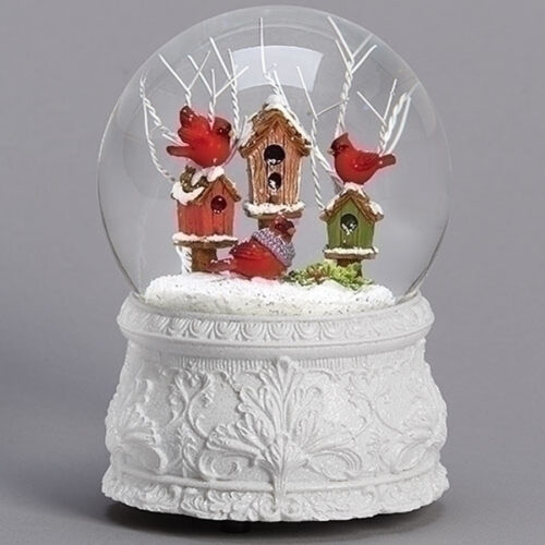 Cardinal-birdhouse-globe