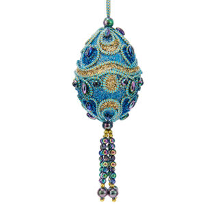 Peacock-Egg-Ornament-B