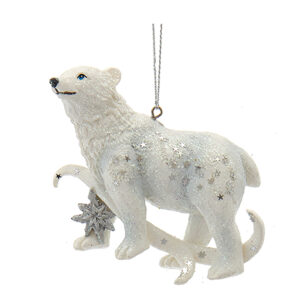 Silver-White-Bear-Ornament