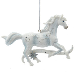 Silver-White-Horse-Ornament