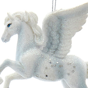 Silver-White-Pegasus-Orn-close