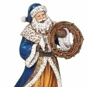 Blue-Gold-Santa-Wreath-close