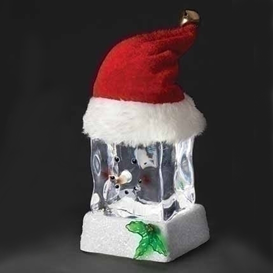 Ice Cube Snowman, Holiday Tabletop Decoration Ice Cube Snowman Christmas  Decoration is a Perfect Centerpiece, or a Great Holiday Gift 