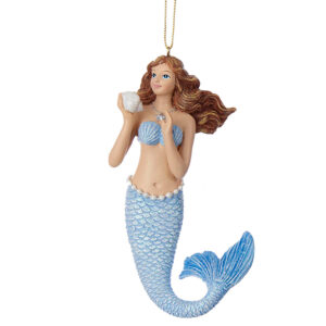 Mermaid Shell Blue Orn 7601