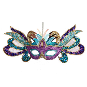 Peacock-Mask-Purple-Ornament