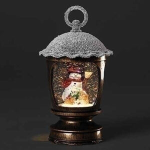 Snowman-Black-Swirl-Lantern