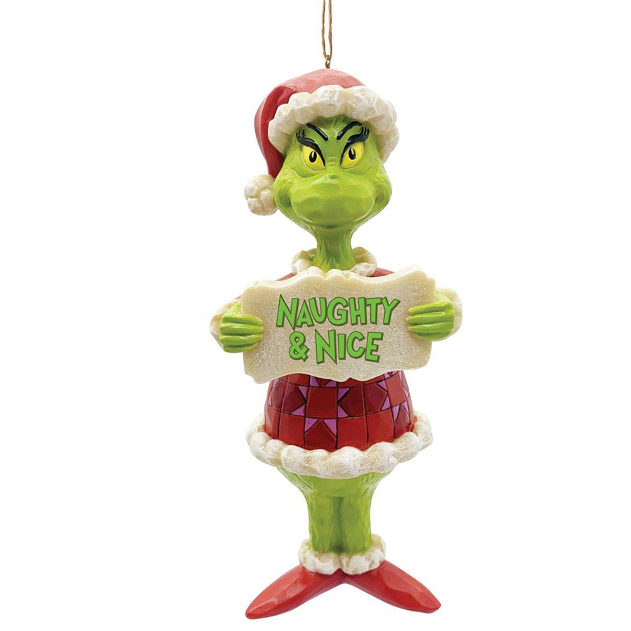 Grinch – Naughty and Nice Ornament | The Music Box Company