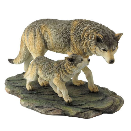 Gray-Wolf-and-Cub