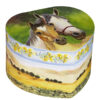 Horses - Heart Musical Jewelry Box