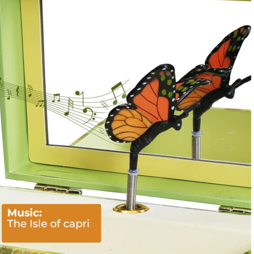 Monarch Butterfly Musical Jewelry Box - Image 5