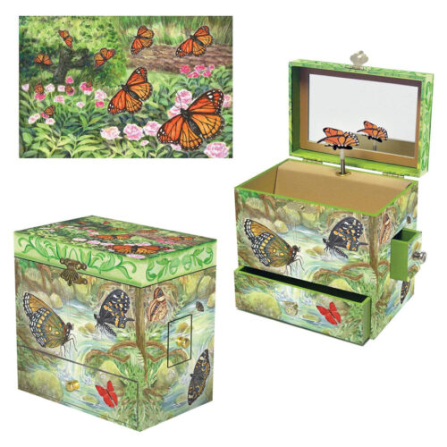 Monarch Butterfly Musical Jewelry Box - Image 6