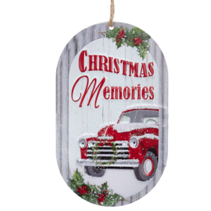 Metal-Red-Truck-Orn-C
