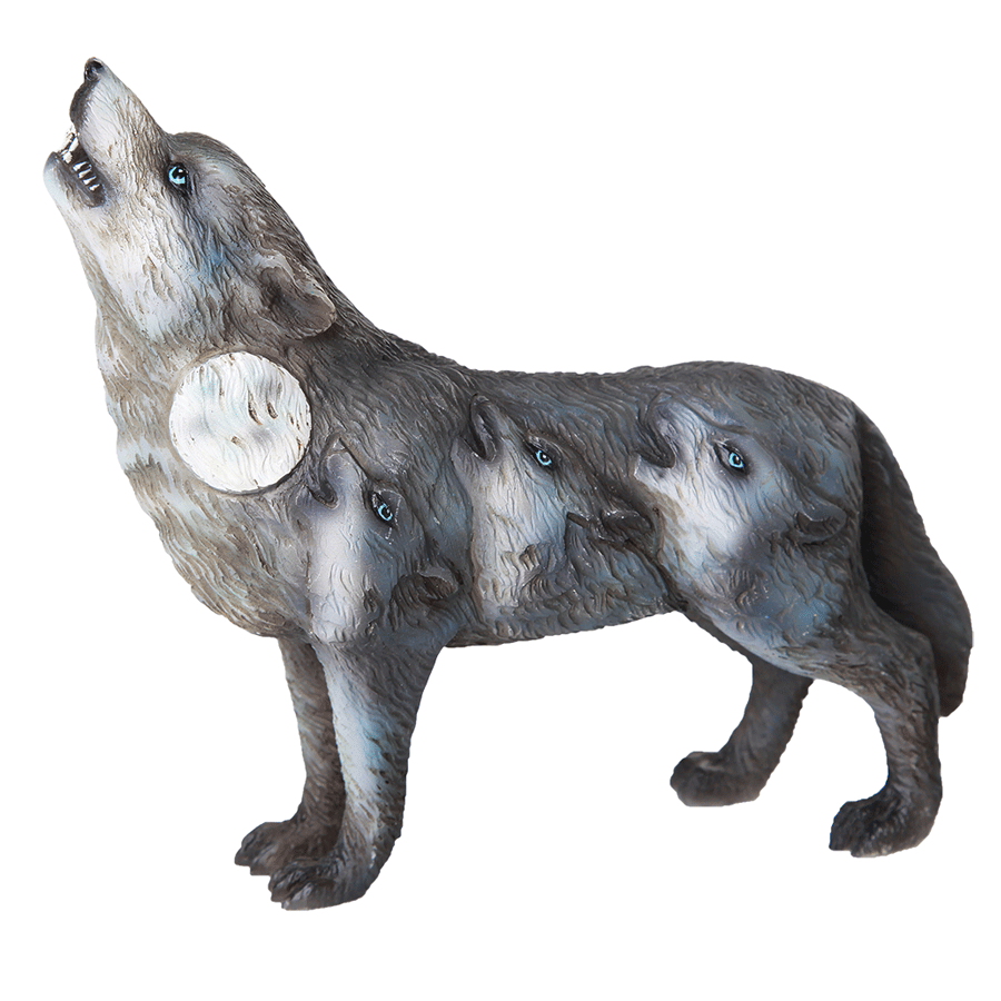 Howling Wolves Figurine | The Music Box Company