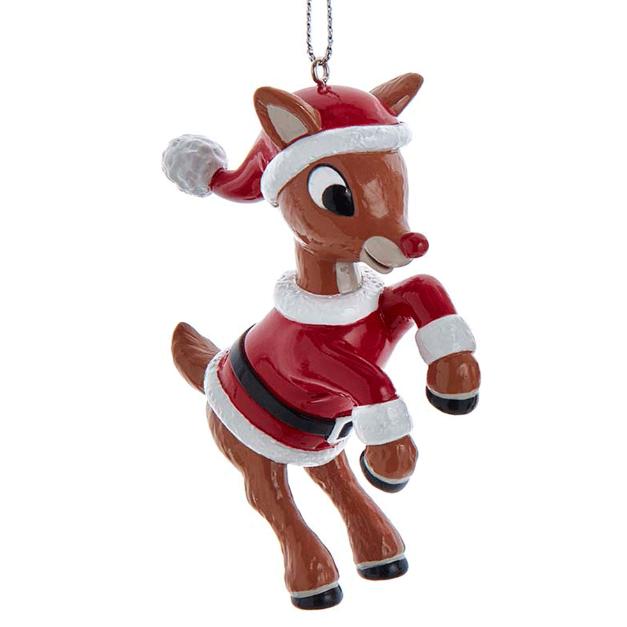 Rudolph The Red Nose Reindeer®Ornament | The Music Box Company