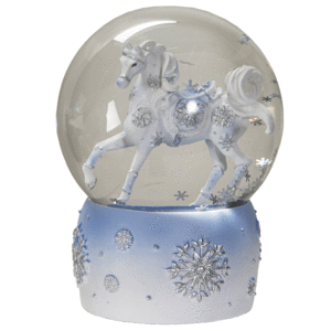 Snow-Crystal-Horse-Globe