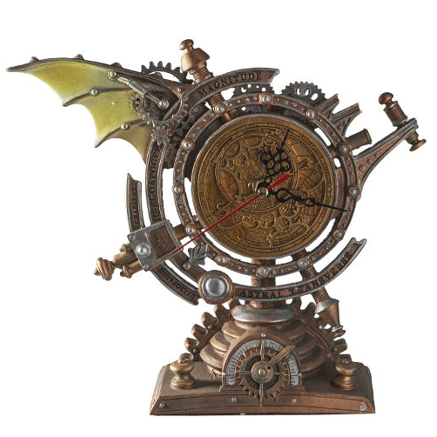 Steampunk Stormgrave Desk Clock