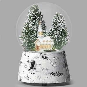 Church-in-Pines-Snow-Globe