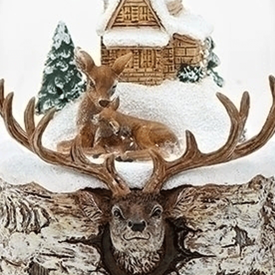 Cabin-and-Deer-Globe-close