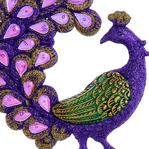 Peacock-Orn-T3461-Purple-close