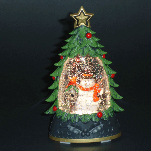 Tree-Shaped-Snowman-Globe