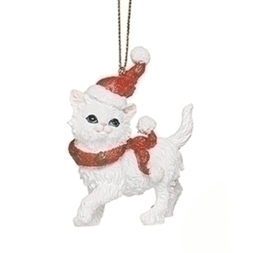 White-Cat-Ornament