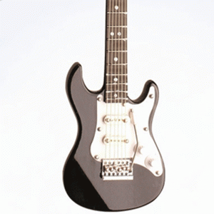 Black-Electric-Guitar-Ornament-close
