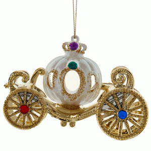 Carriage-Orn-White-and-Gold
