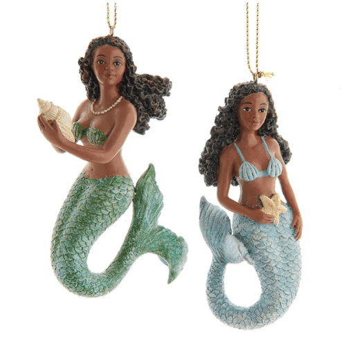 Dark-Mermaid-Ornament-set