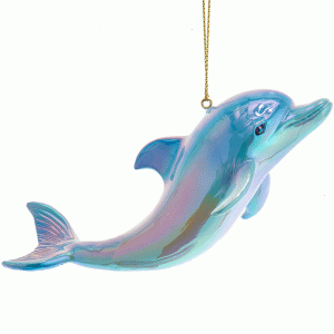 Dolphin-Iridescent-Ornament