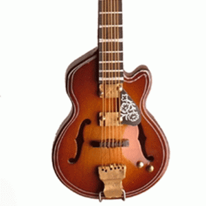 Brown-Cutaway-Guitar-Ornament-close