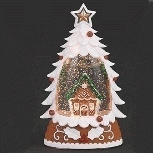 Gingerbread House in Plastic Snow Globe
