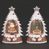 Gingerbread Plastic Snow Globe Set