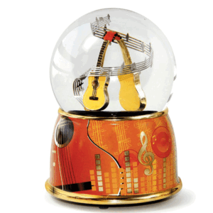Guitars-Snow-Globe