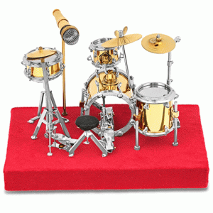 Miniature-Gold-Drum-Set