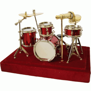 Miniature-Red-Drum-Set