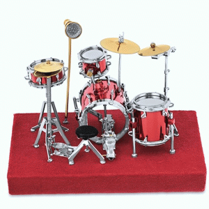 Miniature-Red-Drum-Set-back