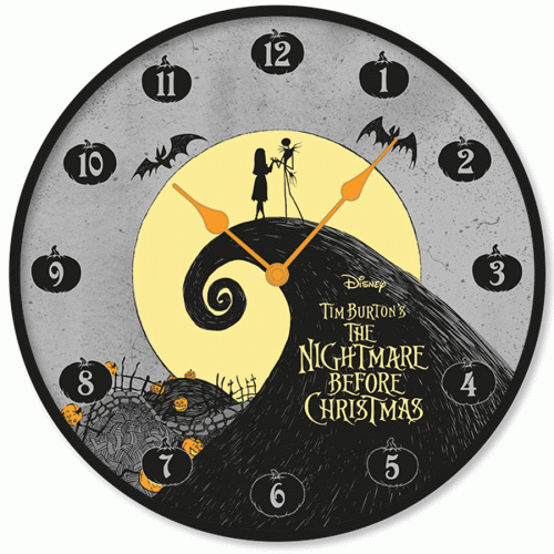 Nightmare-Jack-&-Sally-Wall-Clock