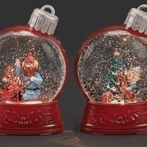 Plastic-Rudolph-Globe-set-close