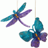 Purple-Butterfly-Dragonfly-set