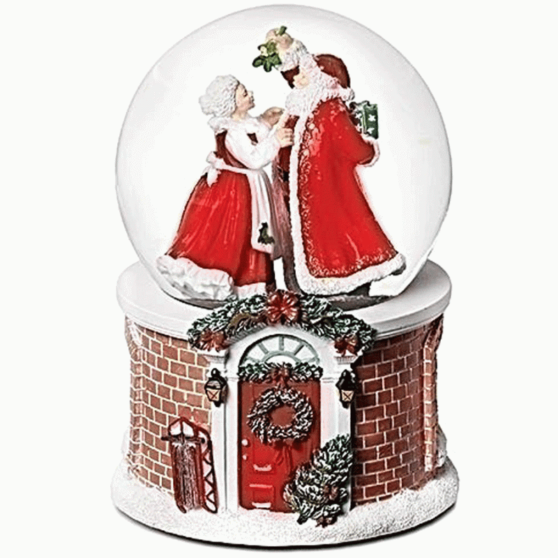 Santa-&-Mrs-Claus-Snow-Globe