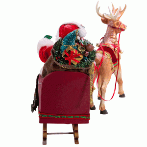Santa-Sleigh-&-Deer-left