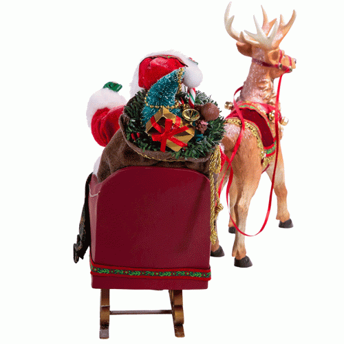 Santa-Sleigh-&-Deer-left