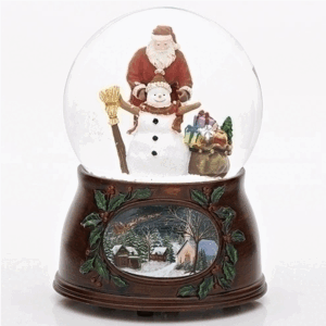 Santa-Snowman-Globe