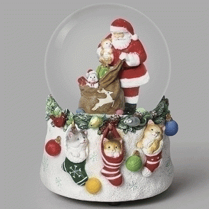 Santa-and-Cats-Globe