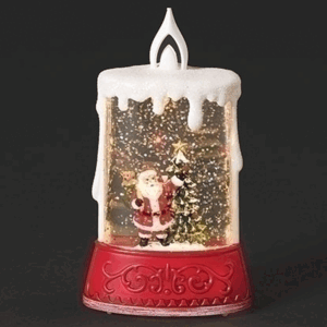 Santa-in-Candle-Globe