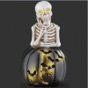 Skeleton-Black-Pumpkin