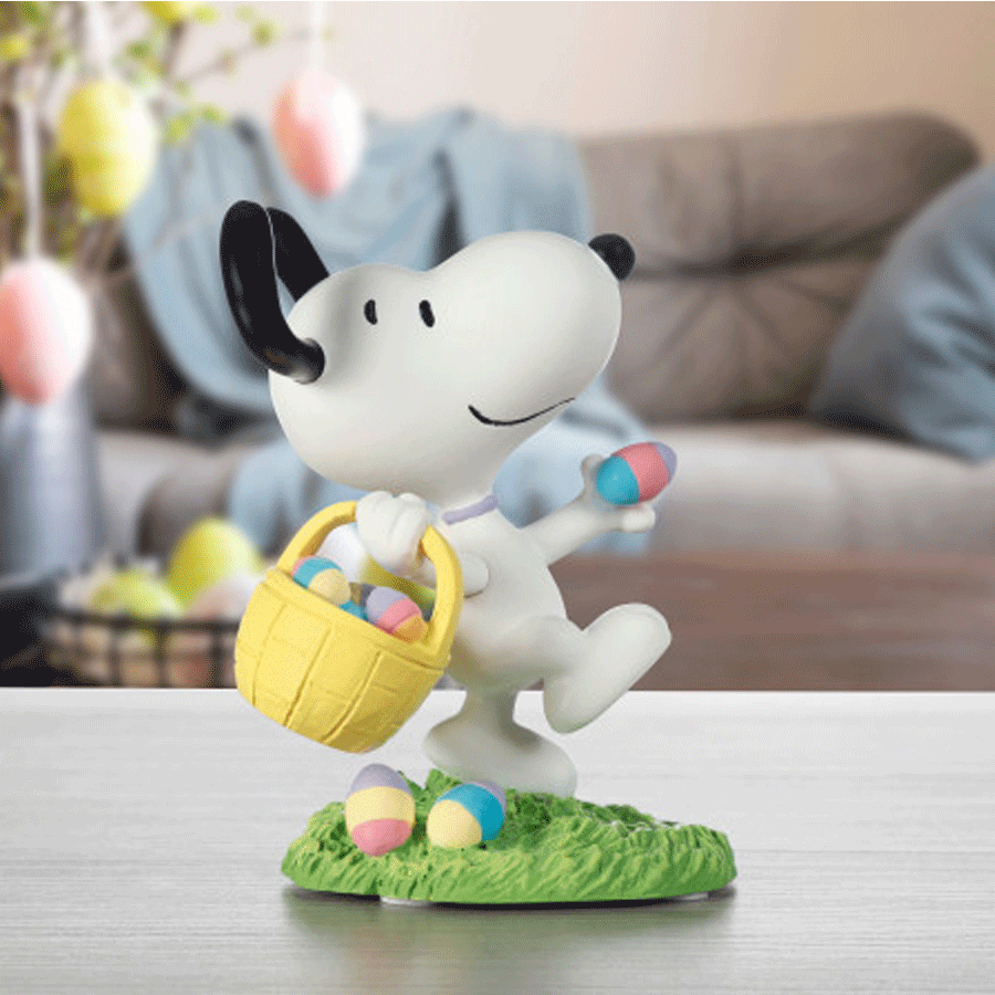 Snoopy Easter Hunting For Hoppiness | The Music Box Company