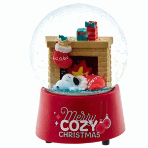 Snoopy-Fireplace-Globe