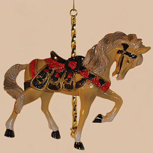 Tan-Carousel-Horse-Orn