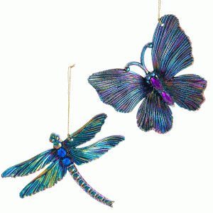 Teal-Butterfly-Dragonfly-set